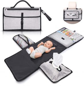 Cambiador bebé portátil - Diseñado y Fabricado en España - Cambiador de  viaje - Cambiador plegable impermeable ideal como regalo para recién nacido  
