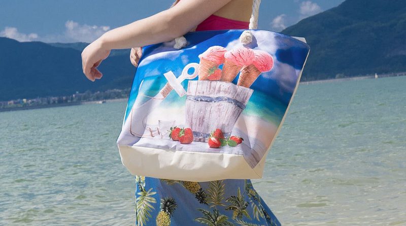 Totalizador de Lona Shopper Bolsa de Hombro Impermeable con Cremallera Bolsa de Playa para Mujer Weinsamkeit Bolso de Playa Grande 
